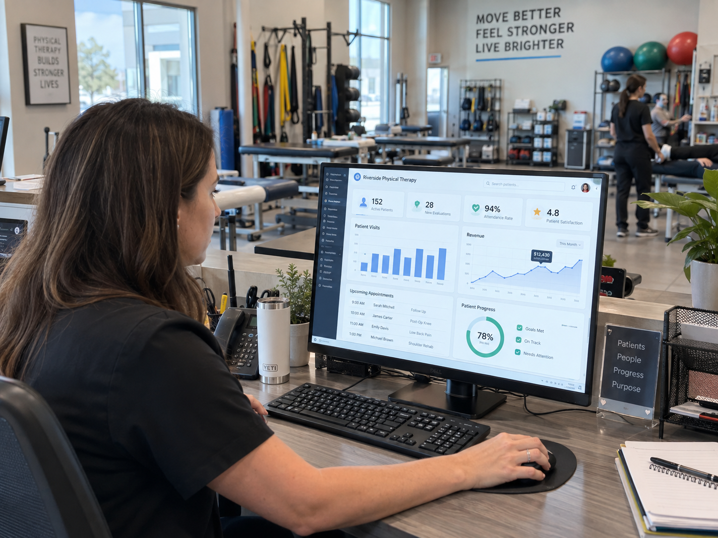 The clinic admin is in control — in real time
